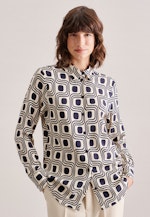 Regular Hemdbluse Druck in Ecru |  Seidensticker Onlineshop