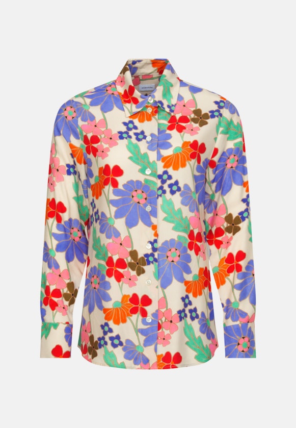 Long sleeve Twill Shirt Blouse in Ecru |  Seidensticker Onlineshop