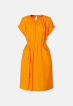 Leinwandbindung Midi Kleid in Orange |  Seidensticker Onlineshop