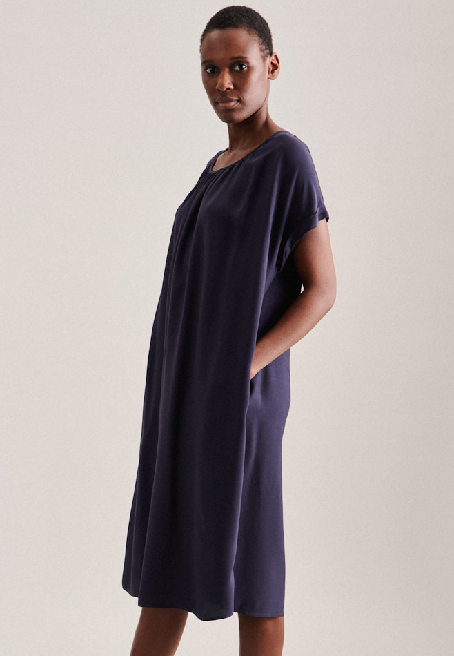 Crew Neck Dress in Dark Blue | Seidensticker Onlineshop