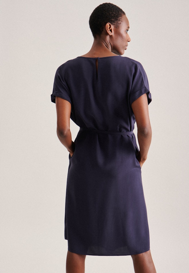 Crew Neck Dress in Dark Blue | Seidensticker Onlineshop