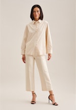 lange Arm Satin Shirtblouse in Ecru |  Seidensticker Onlineshop