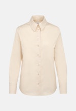 lange Arm Satin Shirtblouse in Ecru |  Seidensticker Onlineshop