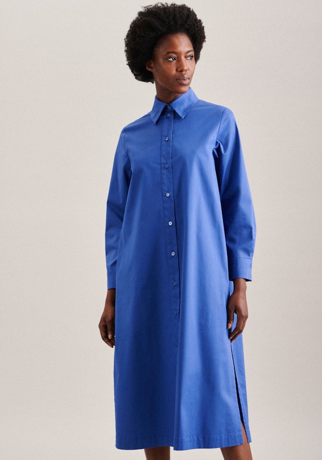 Satin Maxi Kleid in Mittelblau | Seidensticker Onlineshop