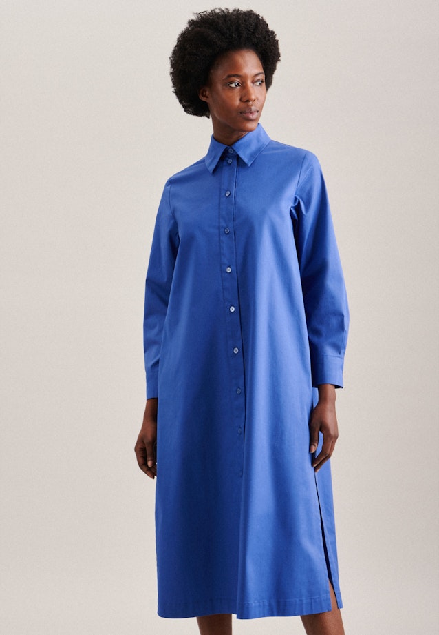 Satin Maxi Kleid in Mittelblau | Seidensticker Onlineshop
