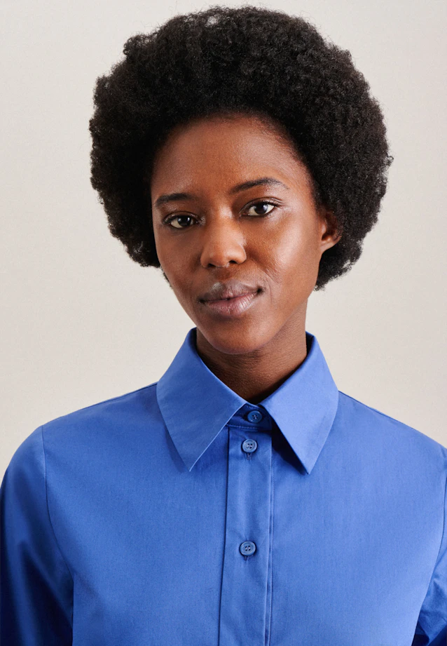 Robe Uni in Bleu Moyen |  Seidensticker Onlineshop