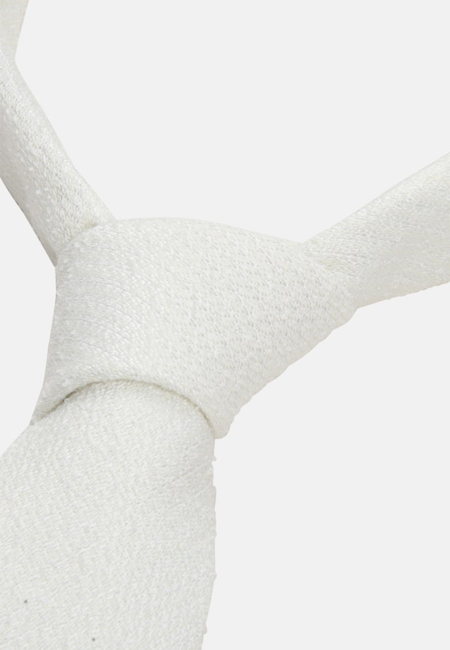 Breit (7cm) Krawatte Uni in Ecru |  Seidensticker Onlineshop