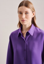 Crepe Shirt Blouse in Purple |  Seidensticker Onlineshop