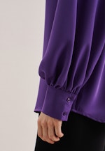 Crepe Shirt Blouse in Purple |  Seidensticker Onlineshop