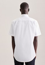 Non-iron Poplin Short Arm Business Shirt in Regular with Kent-Collar in White |  Seidensticker Onlineshop