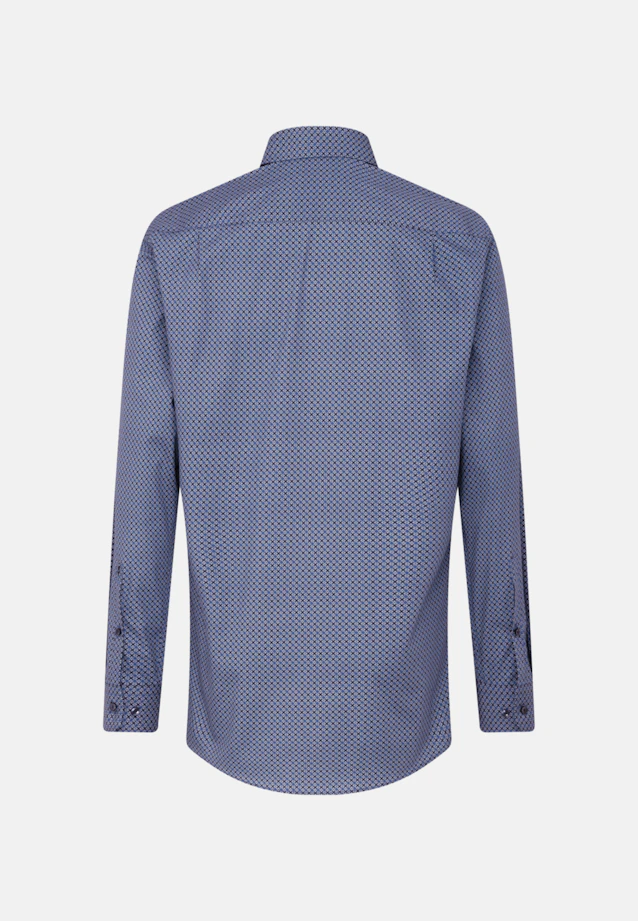 Comfort Business Hemd Druck in Dunkelblau |  Seidensticker Onlineshop