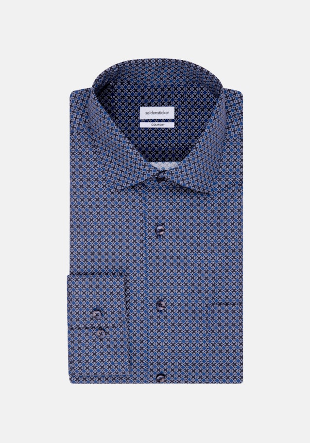 Business Shirt in Comfort with Kent-Collar in Dark Blue |  Seidensticker Onlineshop