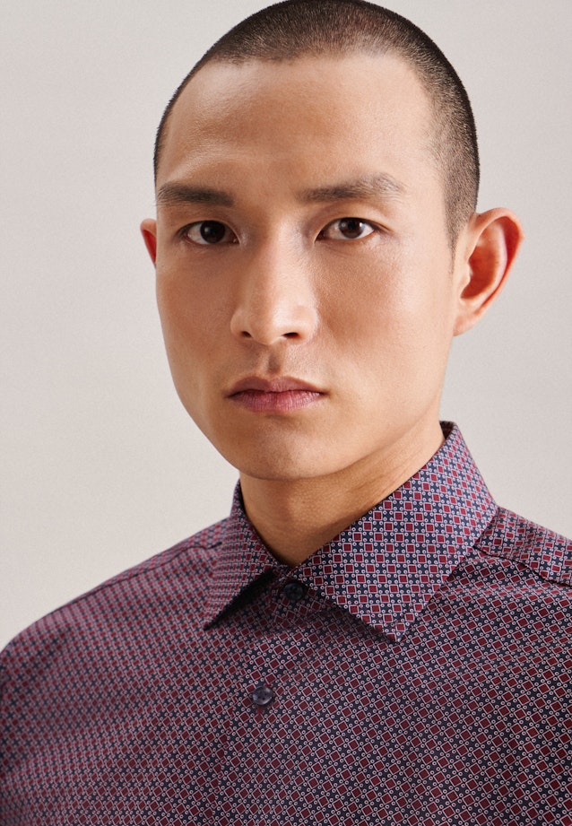 Comfort Business shirt Print in Red |  Seidensticker Onlineshop