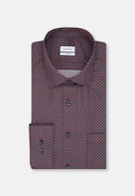 Comfort Business Hemd Druck in Rot |  Seidensticker Onlineshop