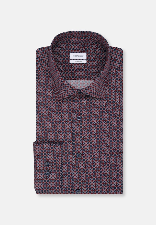 Comfort Business shirt Print in Red |  Seidensticker Onlineshop