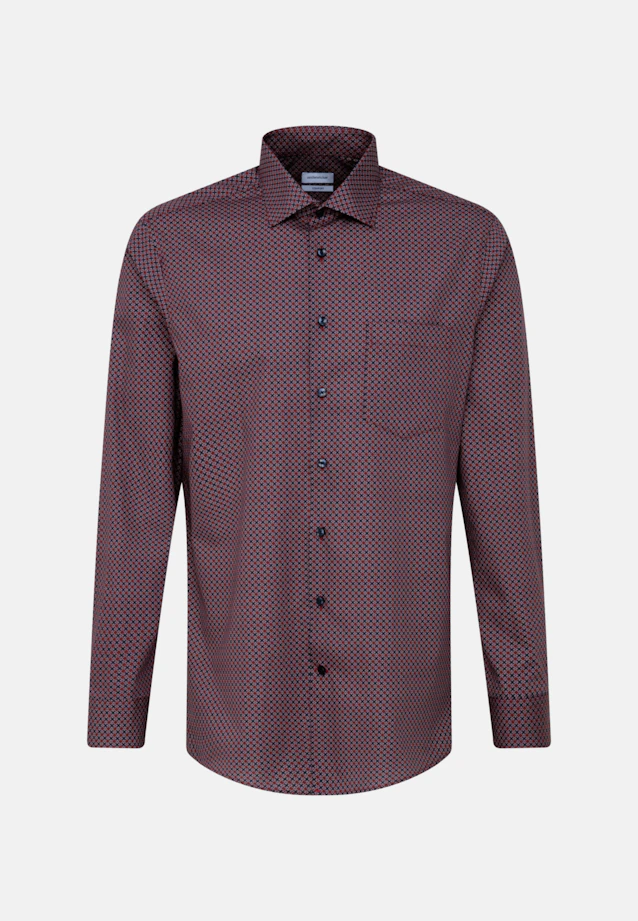 Comfort Business Hemd Druck in Rot |  Seidensticker Onlineshop
