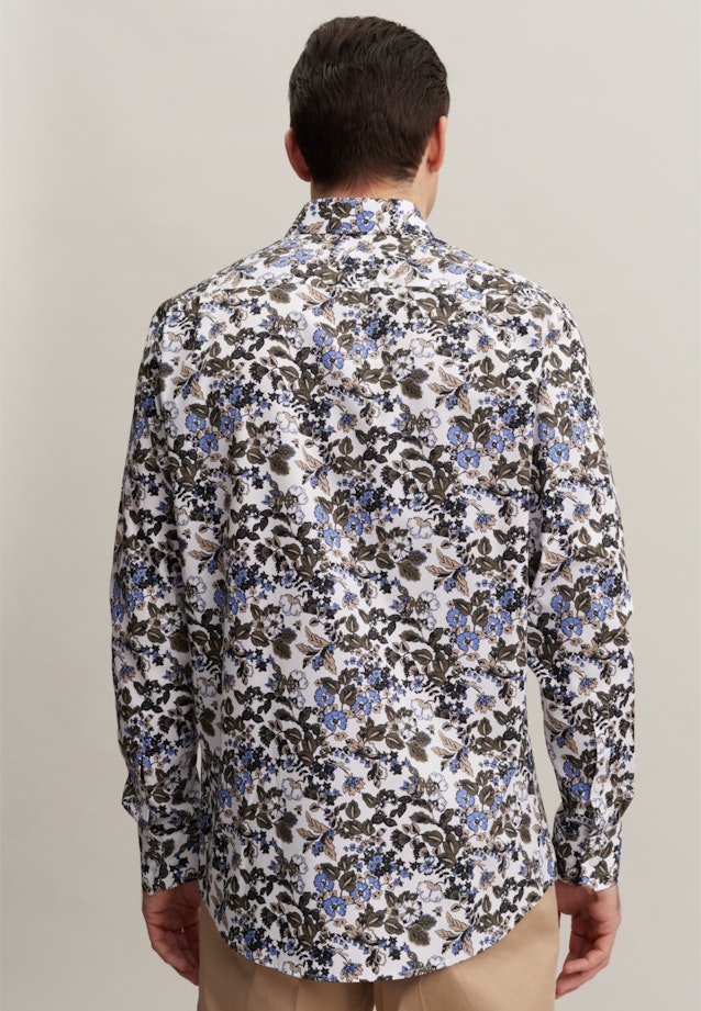 Regular Chemise d'affaires Floral in Vert |  Seidensticker Onlineshop