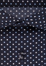 Slim Performance-Hemd Druck in Dunkelblau |  Seidensticker Onlineshop