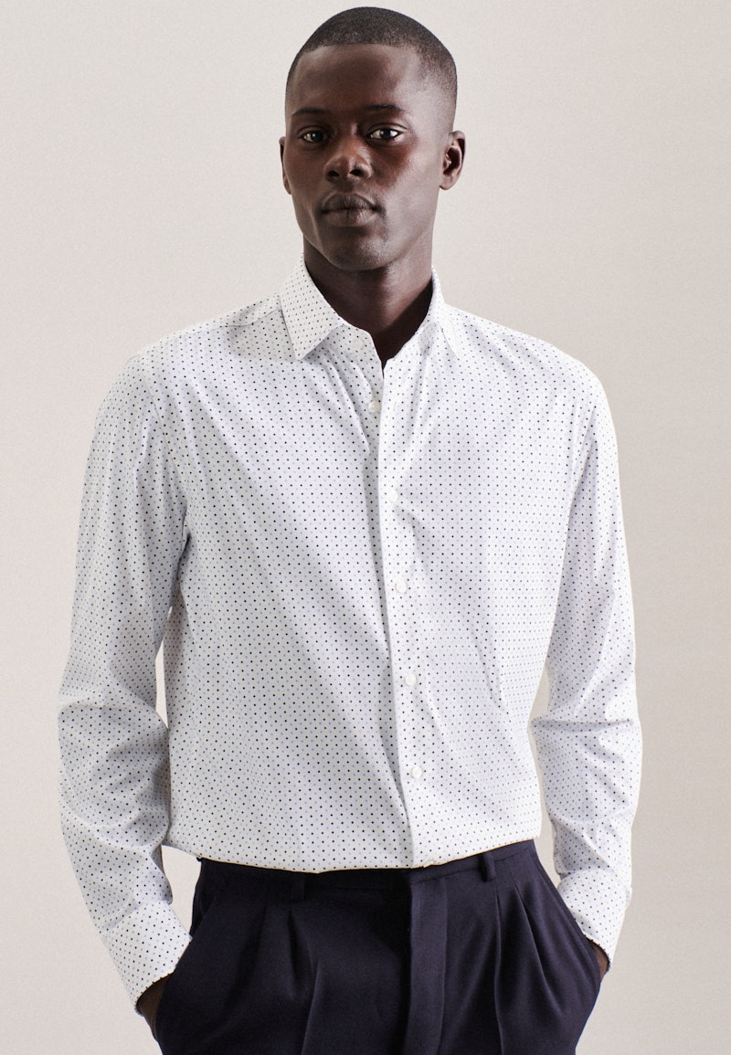 Performance shirt in Slim with Kent-Collar