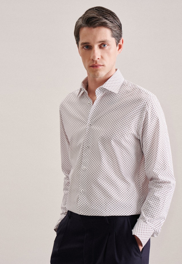 Business Shirt in Slim with Kent-Collar in Red |  Seidensticker Onlineshop