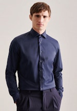 Slim Performance-Hemd Uni in Dunkelblau |  Seidensticker Onlineshop