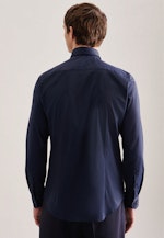 Slim Performance-Hemd Uni in Dunkelblau |  Seidensticker Onlineshop