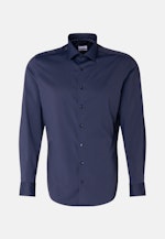 Slim Performance-Hemd Uni in Dunkelblau |  Seidensticker Onlineshop