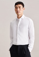 Slim Chemise Performance Uni in Blanc |  Seidensticker Onlineshop