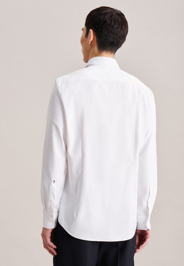 Slim Chemise Performance Uni in Blanc |  Seidensticker Onlineshop