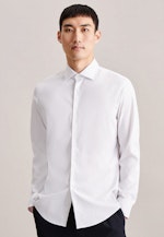 Slim Chemise Performance Uni in Blanc |  Seidensticker Onlineshop