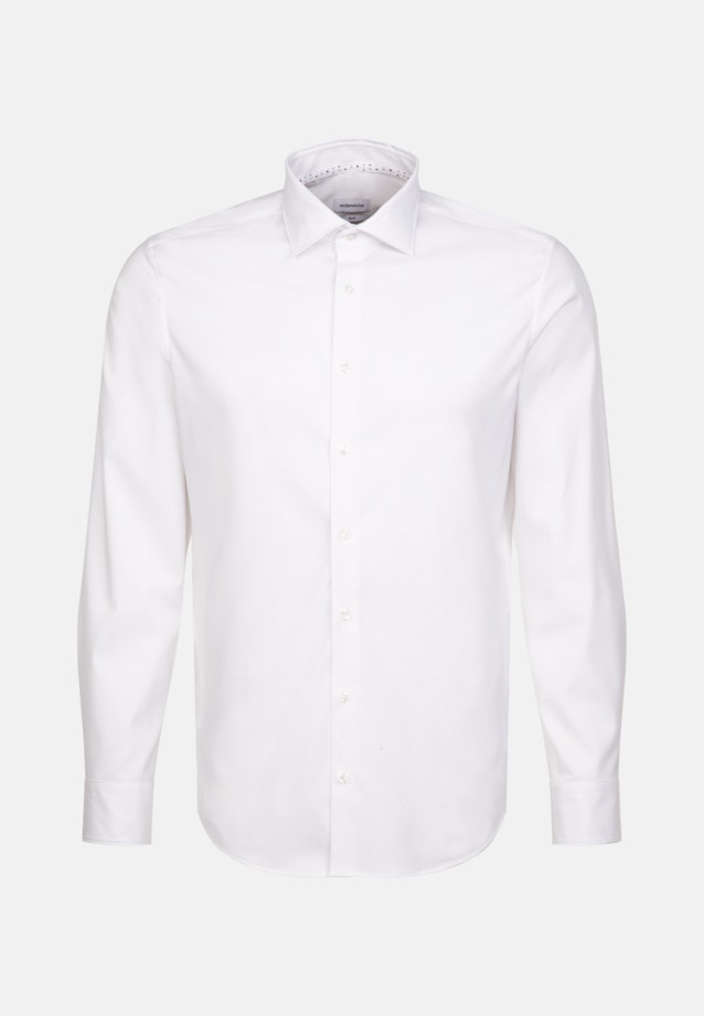 Slim Chemise Performance Uni in Blanc |  Seidensticker Onlineshop