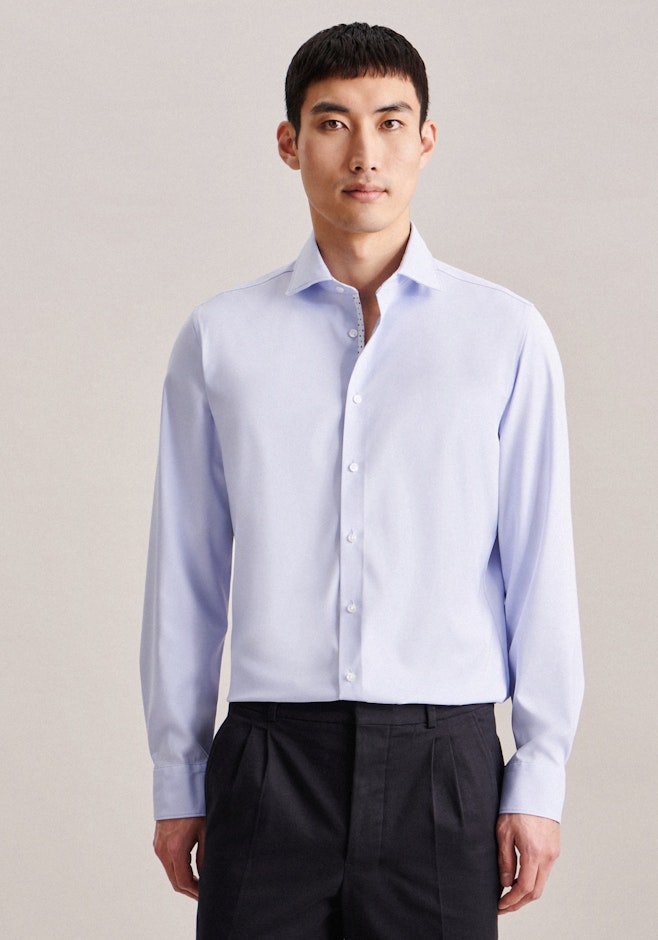 Slim Performance-Hemd Uni in Hellblau | Seidensticker Onlineshop