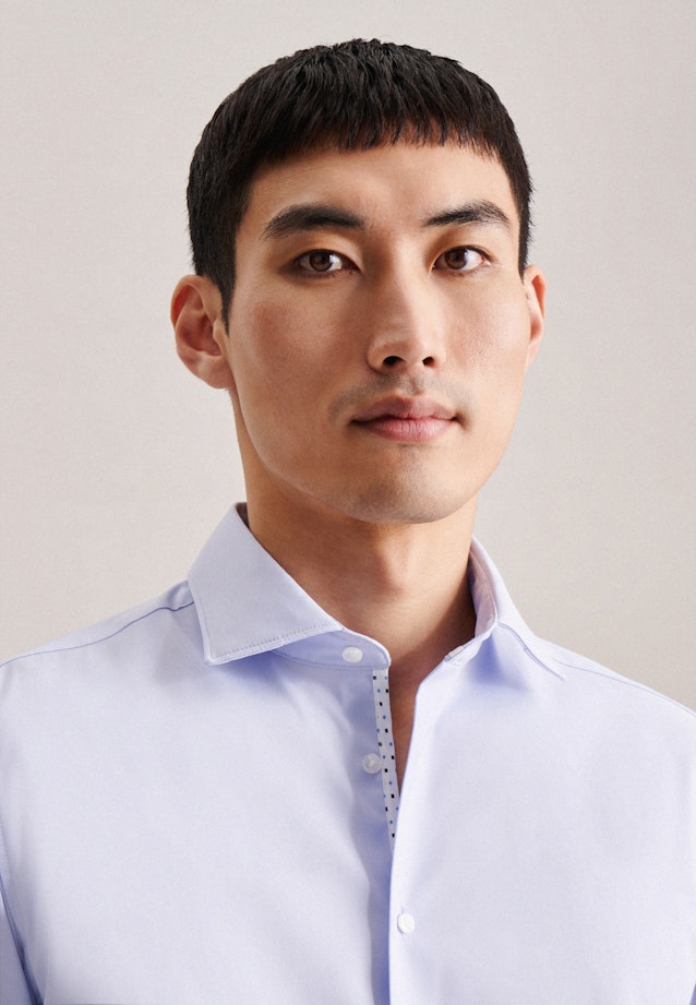 Slim Chemise Performance Uni in Bleu Clair |  Seidensticker Onlineshop