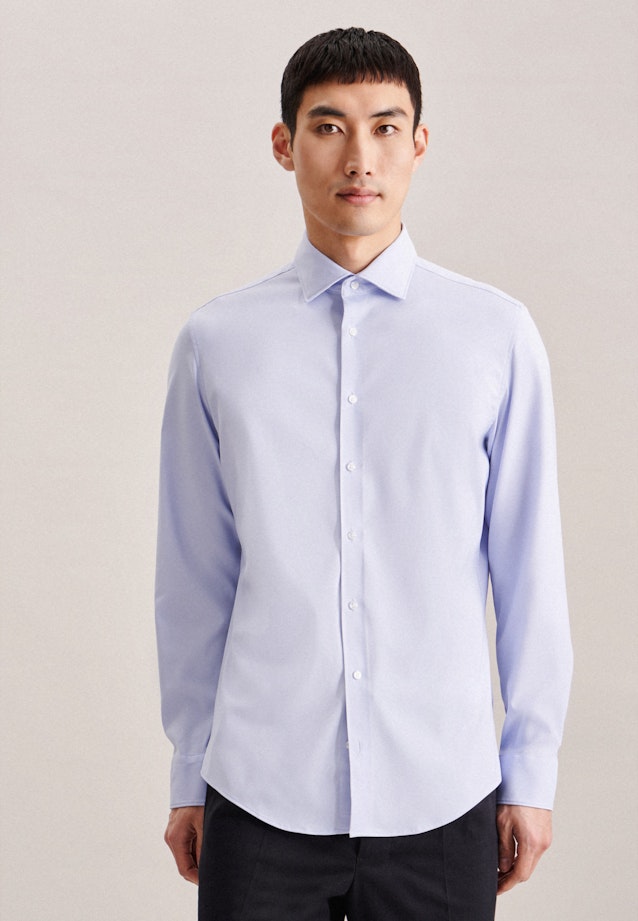 Slim Chemise Performance Uni in Bleu Clair |  Seidensticker Onlineshop