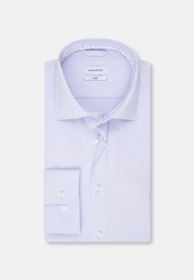 Slim Chemise Performance Uni in Bleu Clair |  Seidensticker Onlineshop