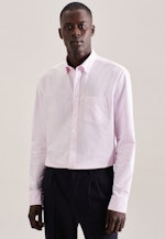 Business Shirt in Regular with Button-Down-Collar in Pink |  Seidensticker Onlineshop