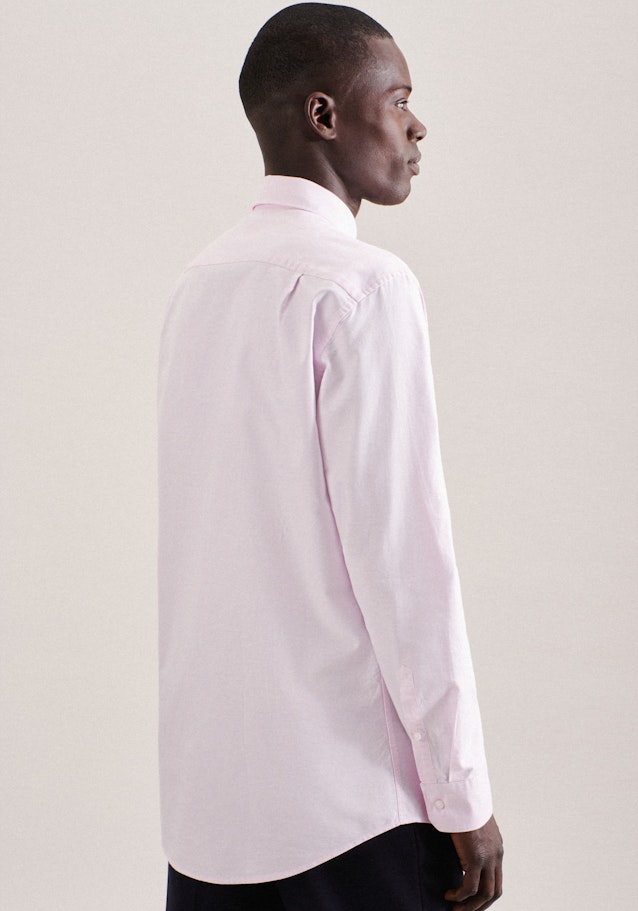 Business Shirt in Regular with Button-Down-Collar in Pink | Seidensticker Onlineshop
