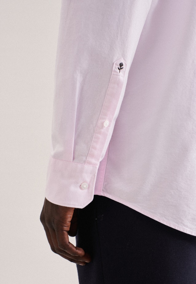Oxford Business Hemd in Regular mit Button-Down-Kragen in Rosa/Pink |  Seidensticker Onlineshop