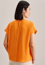 Chemisier Armure toile Manche courte in Orange |  Seidensticker Onlineshop