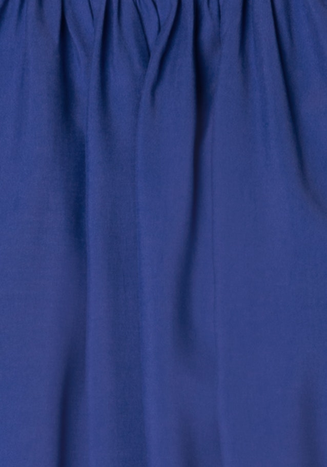 Kurzarm Leinwandbindung Shirtbluse in Mittelblau |  Seidensticker Onlineshop