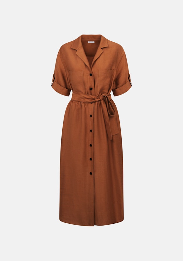 Krepp Maxi Kleid in Braun |  Seidensticker Onlineshop