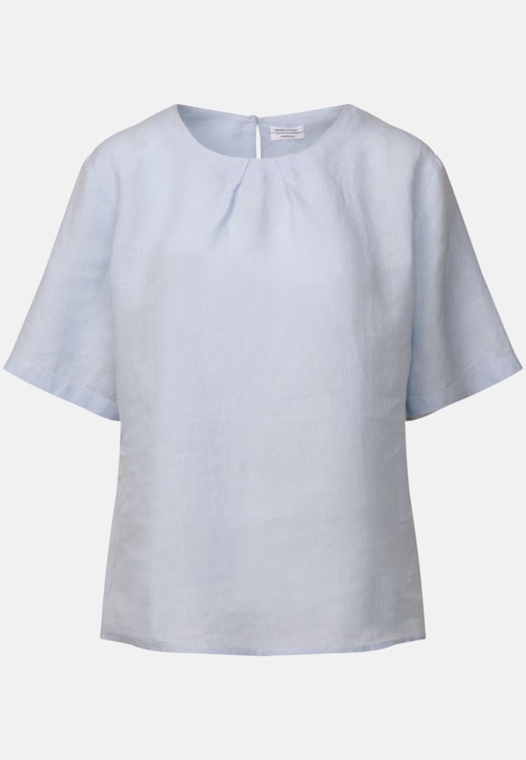 Kurzarm Leinen Shirtbluse in Hellblau |  Seidensticker Onlineshop