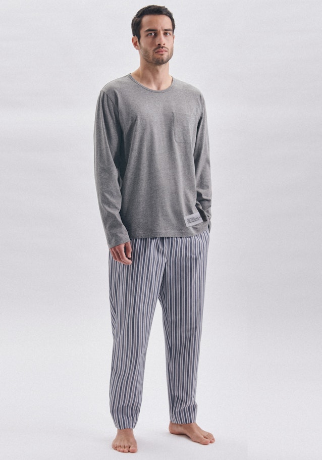 Pyjama aus Baumwollmischung in Grau | Seidensticker Onlineshop