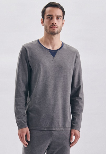 Regular Pyjama Uni in Grau |  Seidensticker Onlineshop