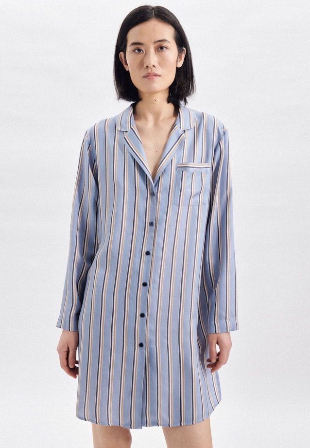 Chemise de nuit Uni in Bleu Moyen |  Seidensticker Onlineshop