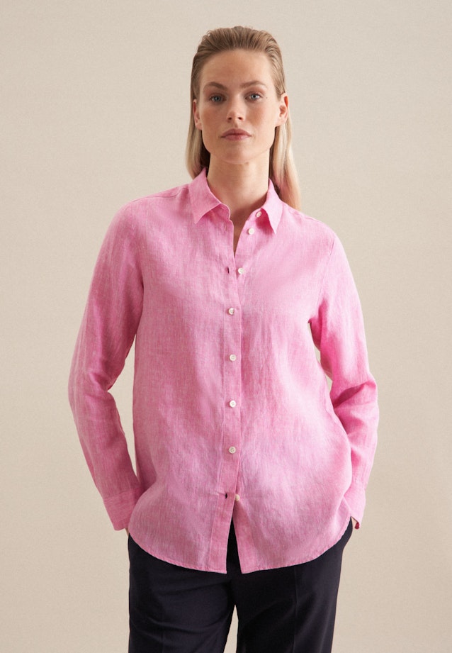 Chemisier Teinturier de fils in Rose Fuchsia |  Seidensticker Onlineshop