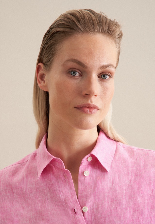 Regular Hemdbluse Garnfärber in Rosa/Pink |  Seidensticker Onlineshop