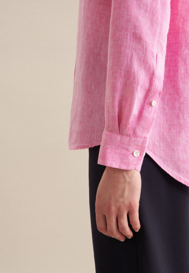 Regular Hemdbluse Garnfärber in Rosa/Pink |  Seidensticker Onlineshop