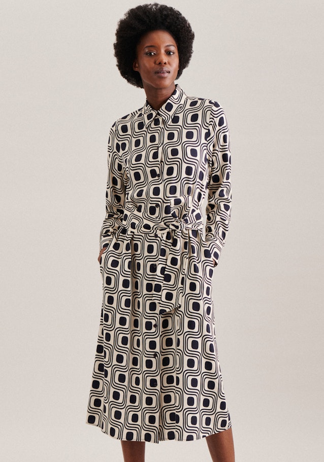 Twill Midi Kleid in Ecru | Seidensticker Onlineshop