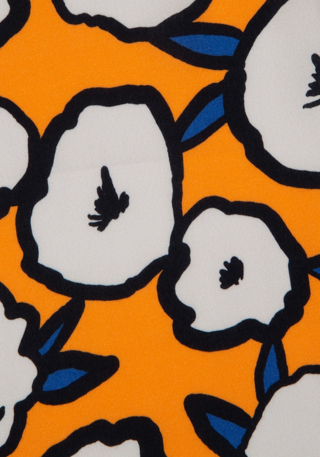 Krepp Schluppenbluse in Orange |  Seidensticker Onlineshop